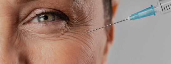 mujer haciendose un tratamiento de acido hialuronico para las arrugas y los labios